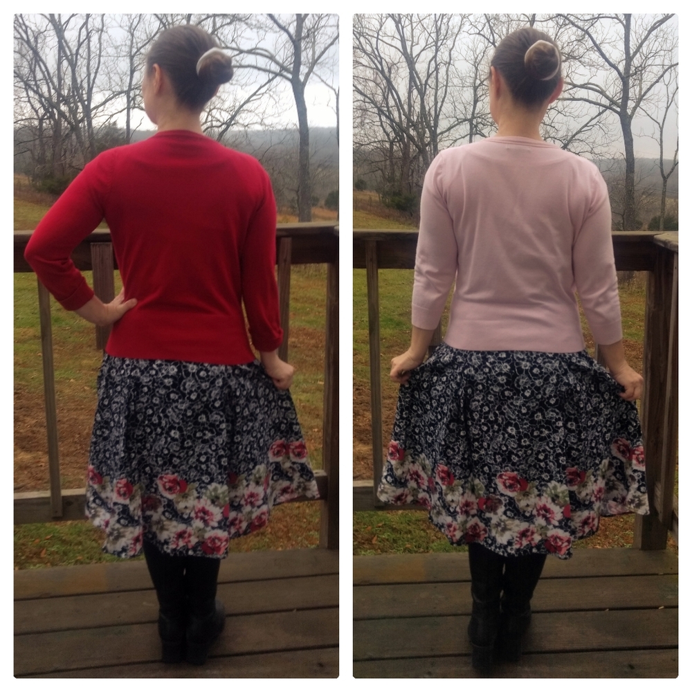 Christopher & Banks Skirt +2 Cardigans Bundle of 3 - Picture 2 of 8
